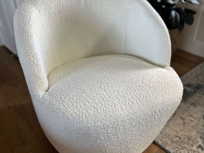 Brand New Cream Swivel Accent Chair (Wayfair)