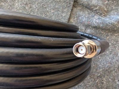 CLP-400 Low Loss 50 Ohm Coaxial Cable with N-Type Male Connectors