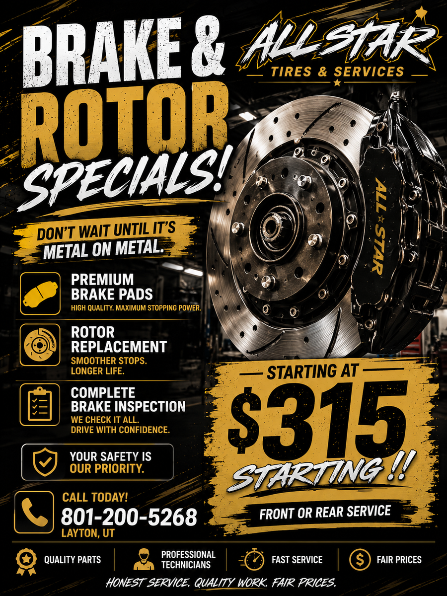 Brake & Rotor Specials!