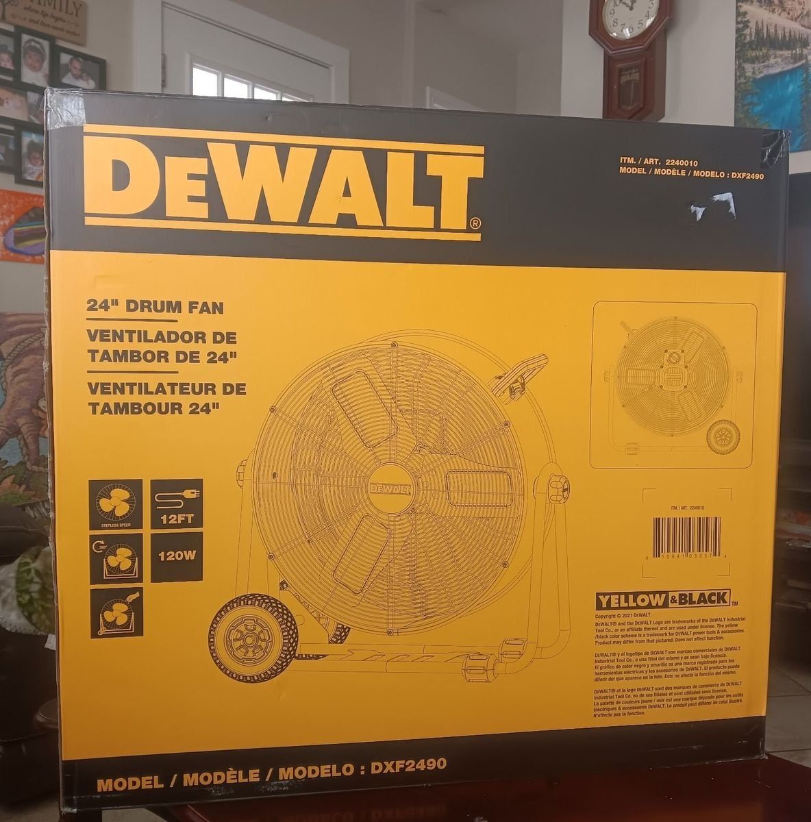 Dewalt drum fan