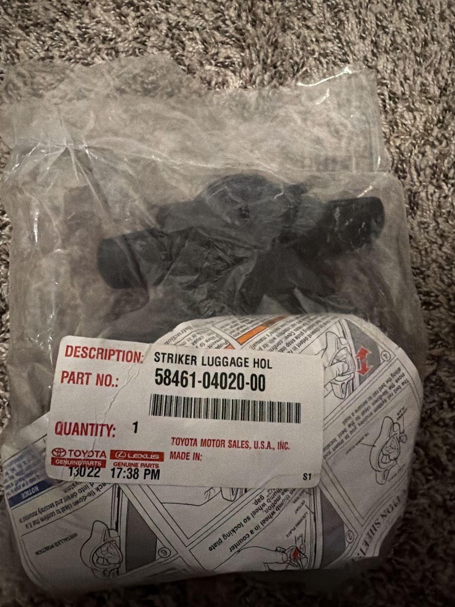 OEM Toyota tie down rial mounts