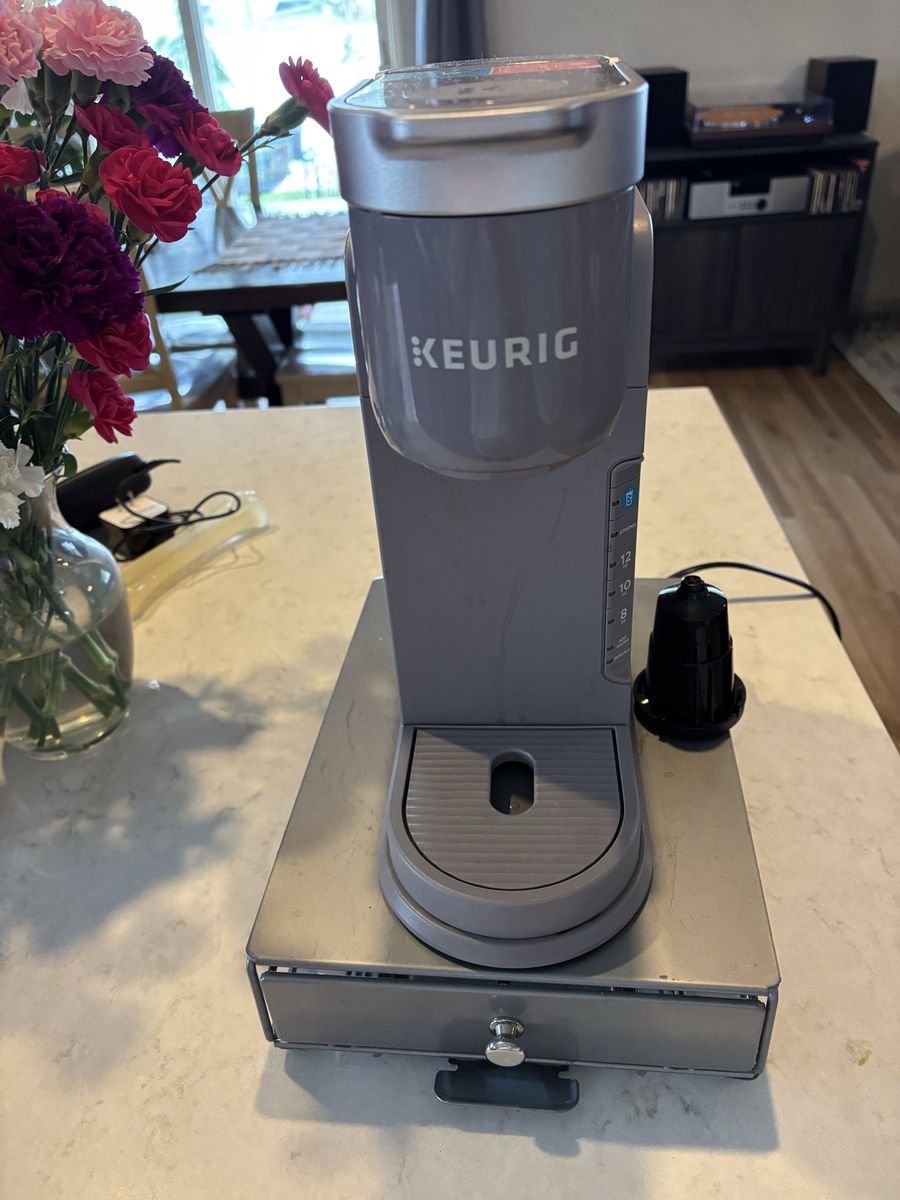 Keurig K-Iced Grey Single Serve Coffee Maker with K-Cup Pod Storage Drawer - Hot & Iced Coffee