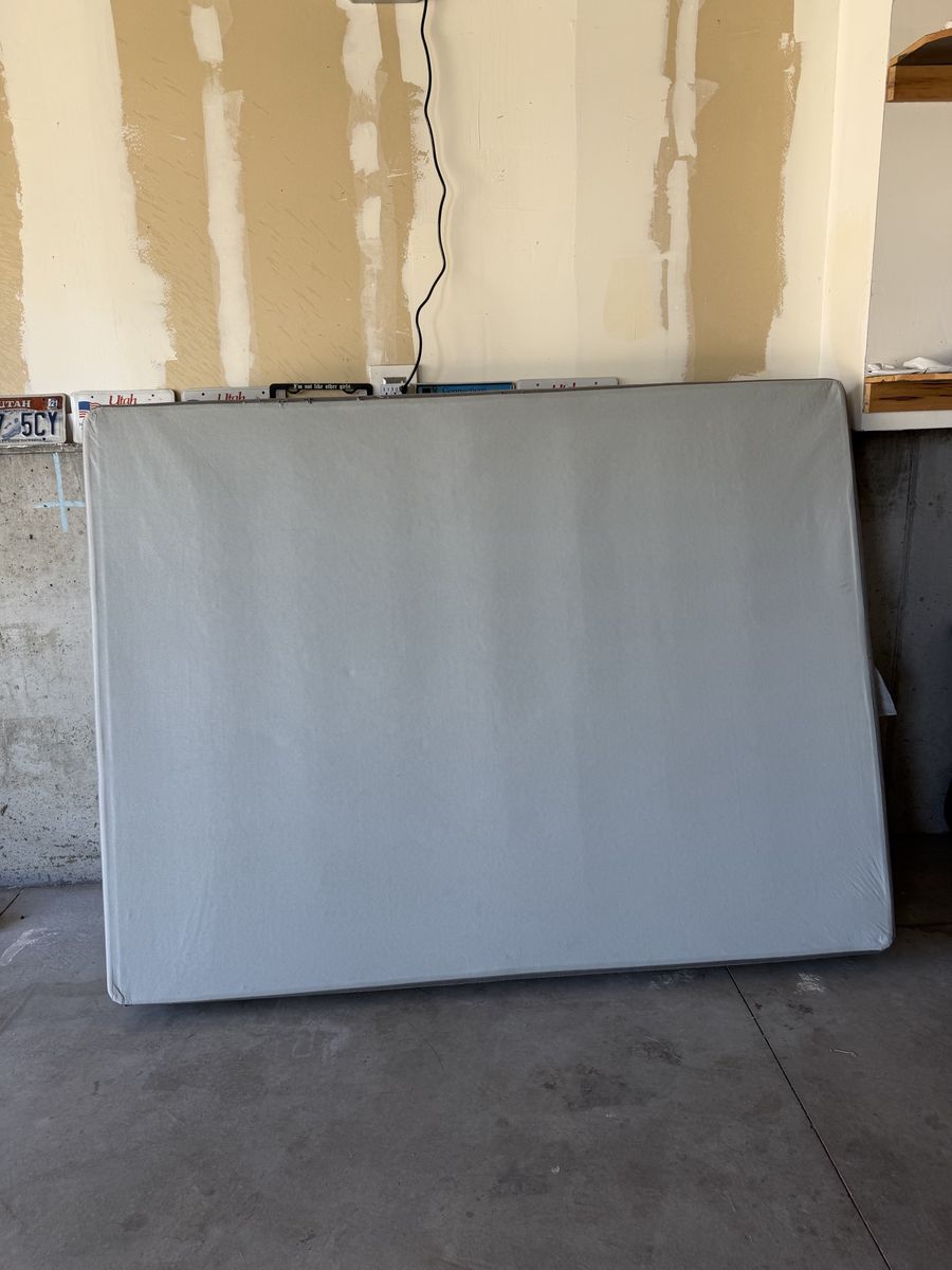 Queen Sized Box spring box and metal platform 