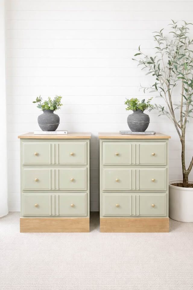 Modern Boho Chic 3 Drawer Nightstands | Modern 3 Drawer Nightstands #1