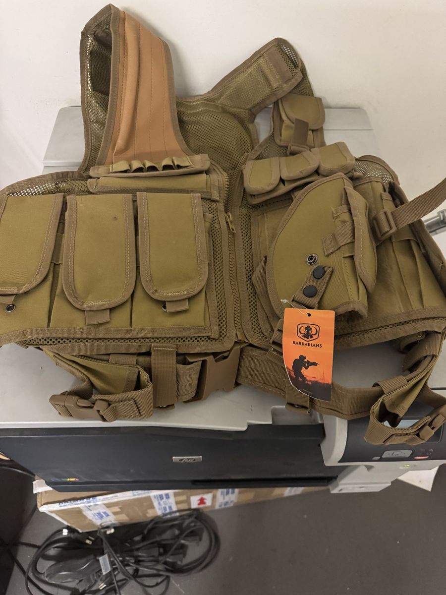 Barbarians Tactical Vest, Outdoor Combat Training Games Vest for Men