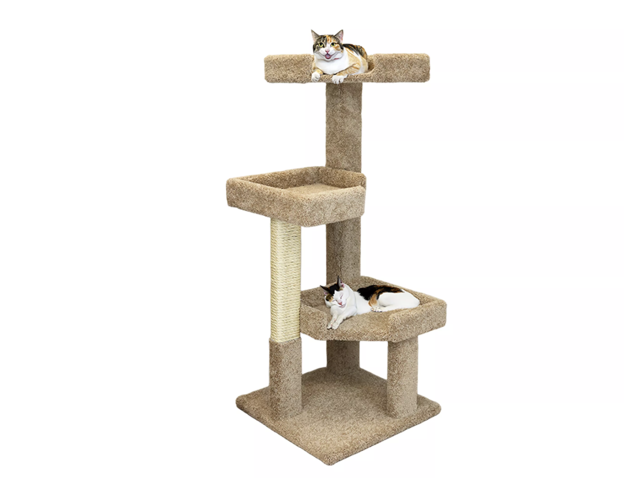 New in box Solid Wood Large Cat Tree - 51"