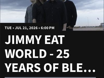 Jimmy Eat World - Sandy Amphitheater, Jul 21, 2026 (Single ticket - lawn)