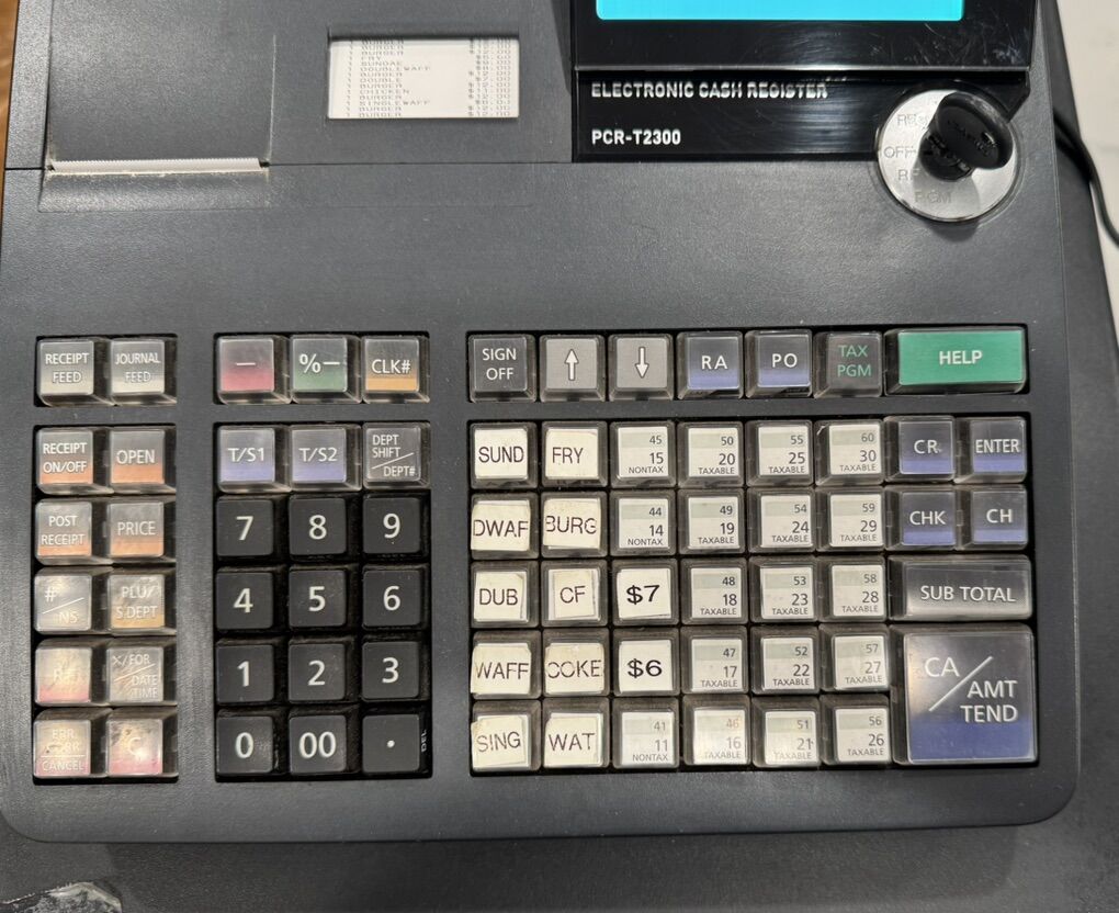 Casio Electronic Cash Register PCR-T2300