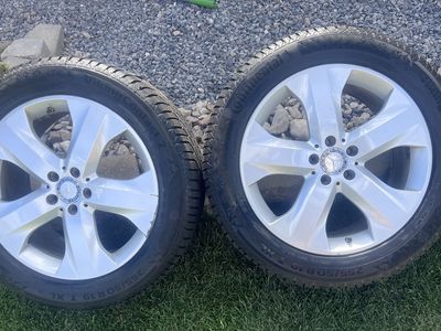 Mercedes OEM 19” wheels with Continental VikingContact 7 tires.