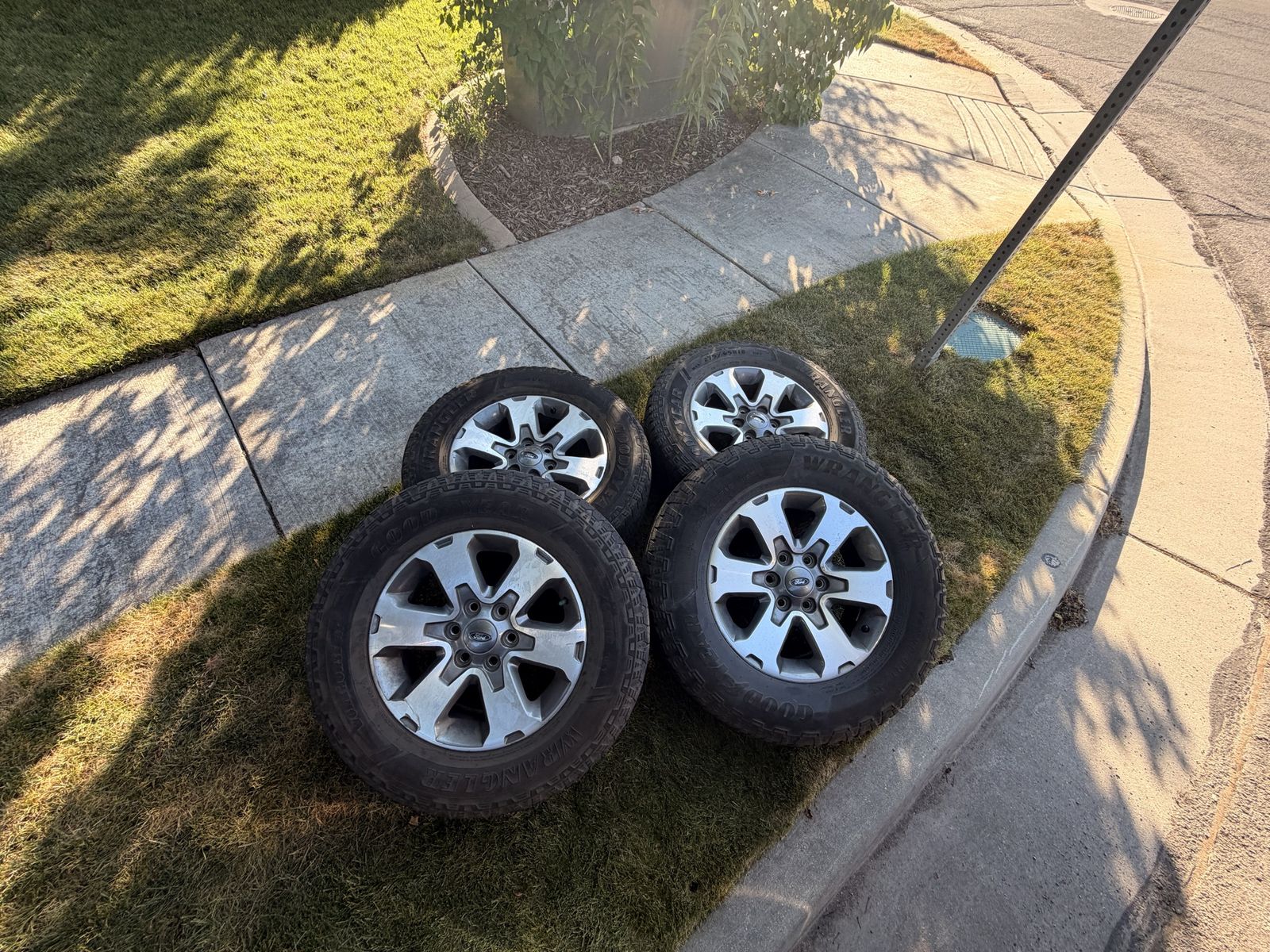 OEM Ford F150 FX4 Off Road 18" Wheels & Goodyear Wrangler 265/70R18 Tires - Set of 4