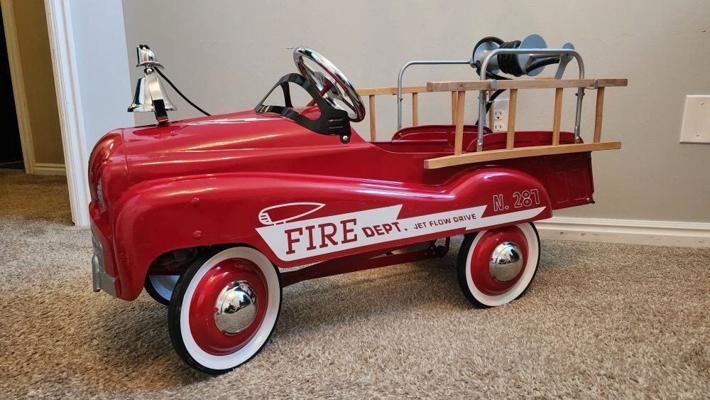Burns Novelty Company Pedal Fire Truck