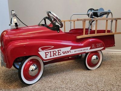 Burns Novelty Company Pedal Fire Truck