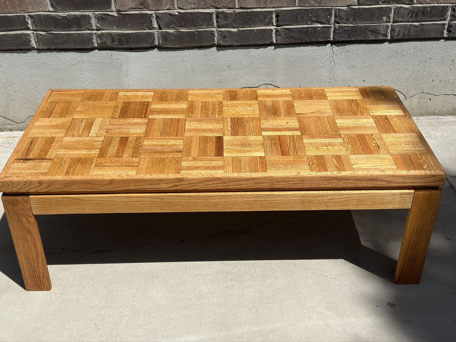 Beautiful Parquet Top Coffee Table