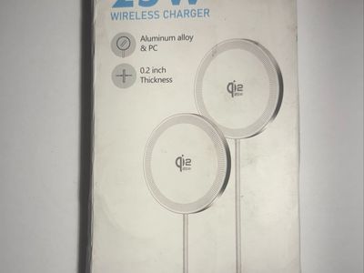 Brand New 2-Pack 25W Magnetic Wireless Chargers (MagSafe Compatible) - White