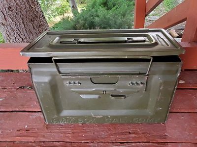 Vintage U.S. Military M2A1 .50 Caliber Ammo Can - Linked APM2 Repacked Lot S.L.L. 91967