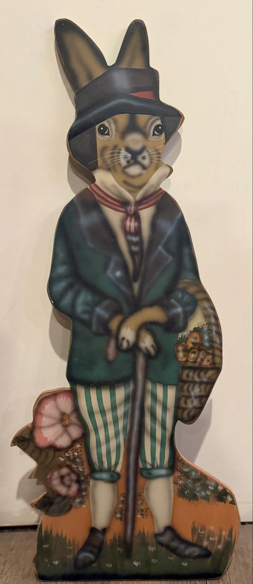 Large Easter Bunny Wood Cutout 27.5”