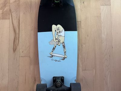 Landyachtz Cruiser Skateboard - Blue/Black with Graphic Design