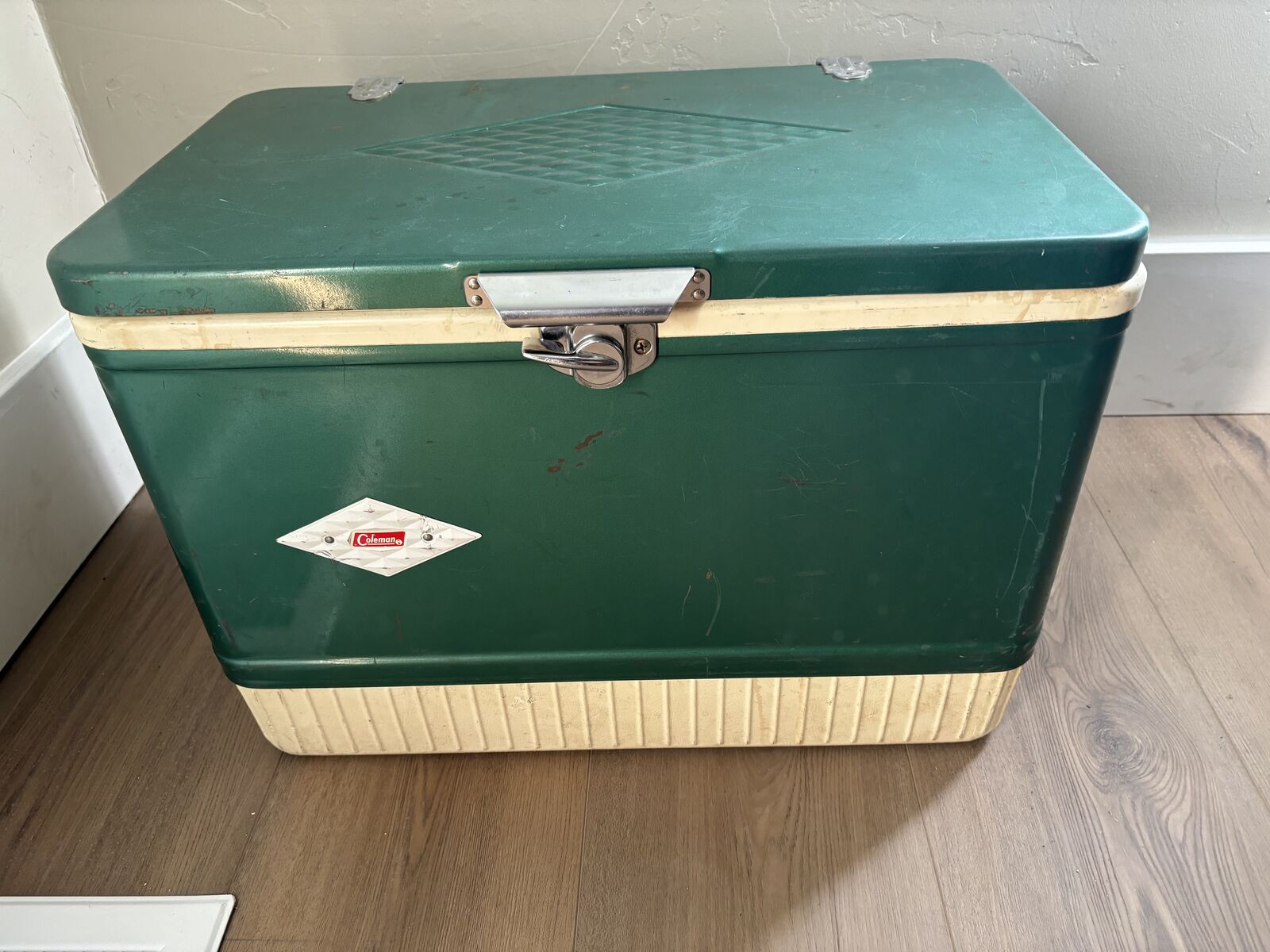 Vintage Coleman Diamond Logo cooler