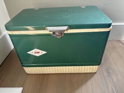 Vintage Coleman Diamond Logo cooler