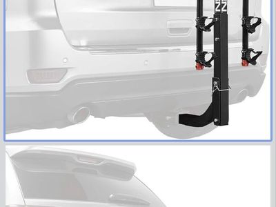 Allen Sports Deluxe 5- Bike Hitch Mounted Bike Rack, Heavy Duty, Folding Arms