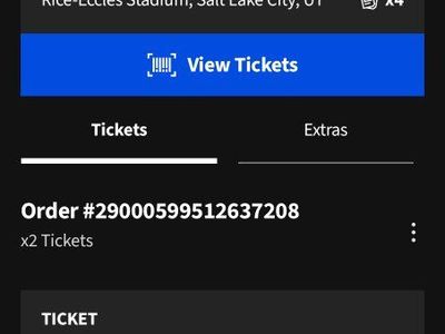2 NHL Winter Classic Tickets: Center Ice Rice-Eccles Stadium, Sec E36, Row 14, Seats 30 & 31