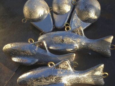 8 And 10 LB Downrigger Lead Fishing Weights