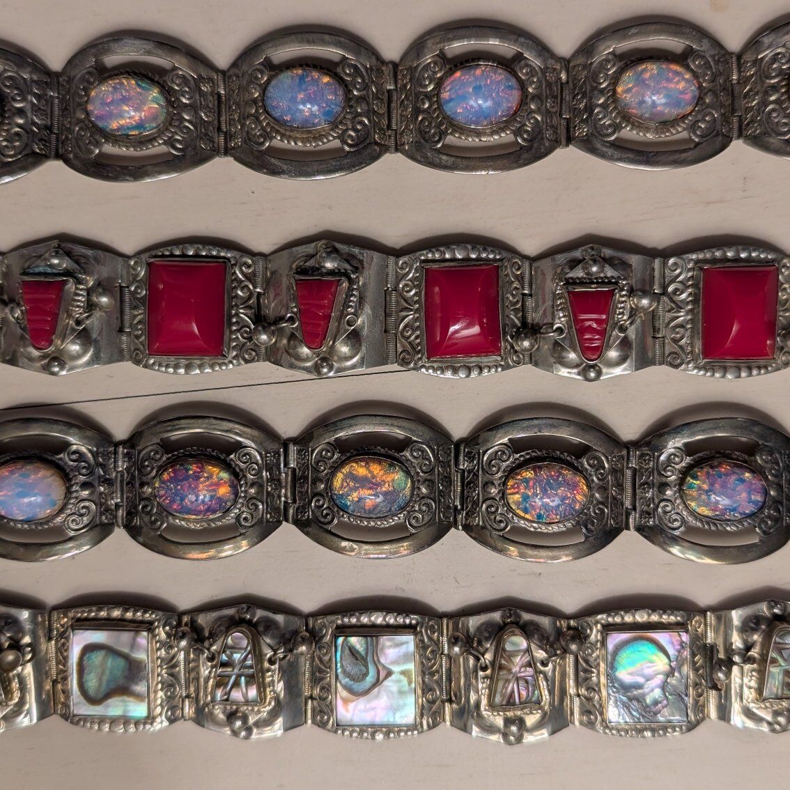 Vintage Mexican Sterling Silver Bracelets