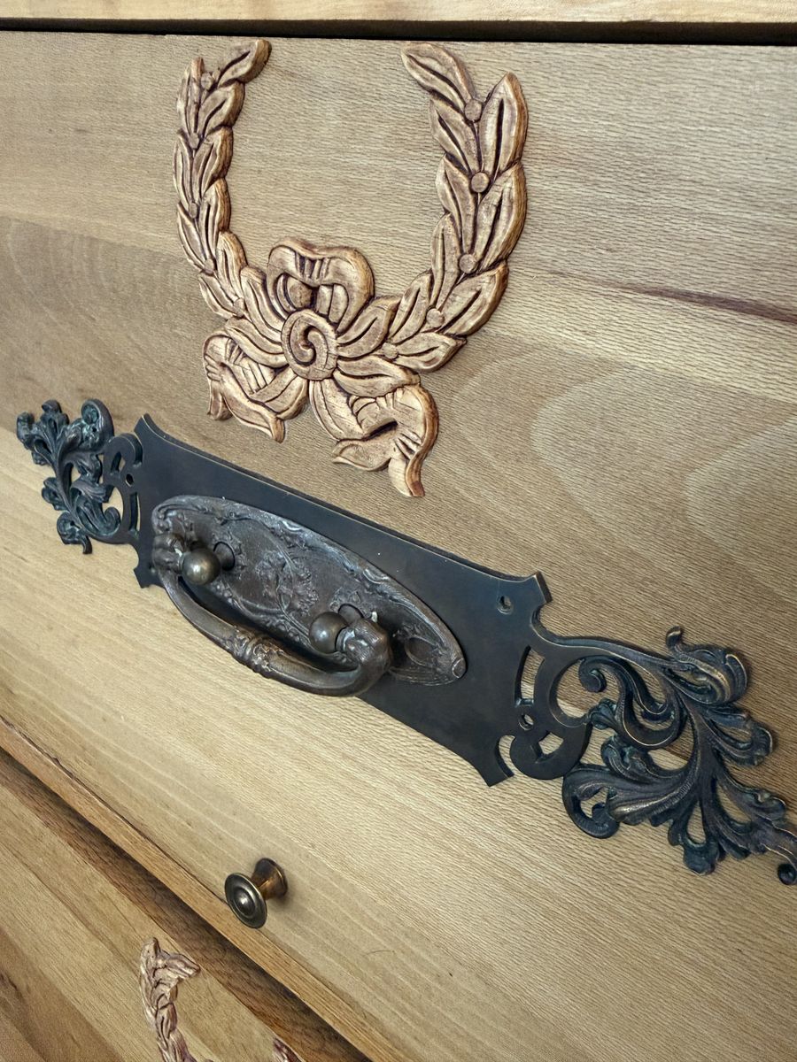 Solid Wood Dress W/ Built-In Organizer Drawers