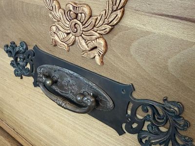 Solid Wood Dress W/ Built-In Organizer Drawers