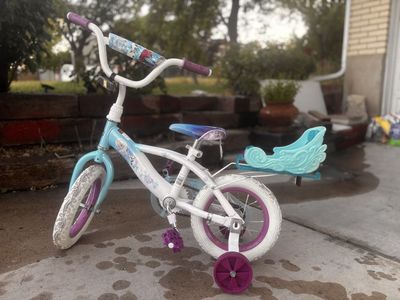 Huffy 16" Disney Frozen Kids' Bike, Fits Riders 42"-48", Blue, Youth, Girl's