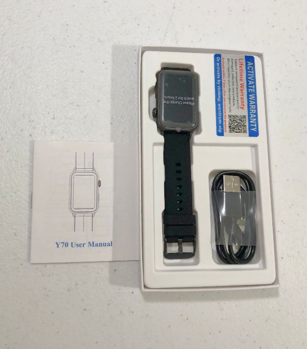 Y70 Smart Fitness Watch Brand New - Black