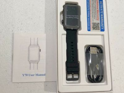 Y70 Smart Fitness Watch Brand New - Black