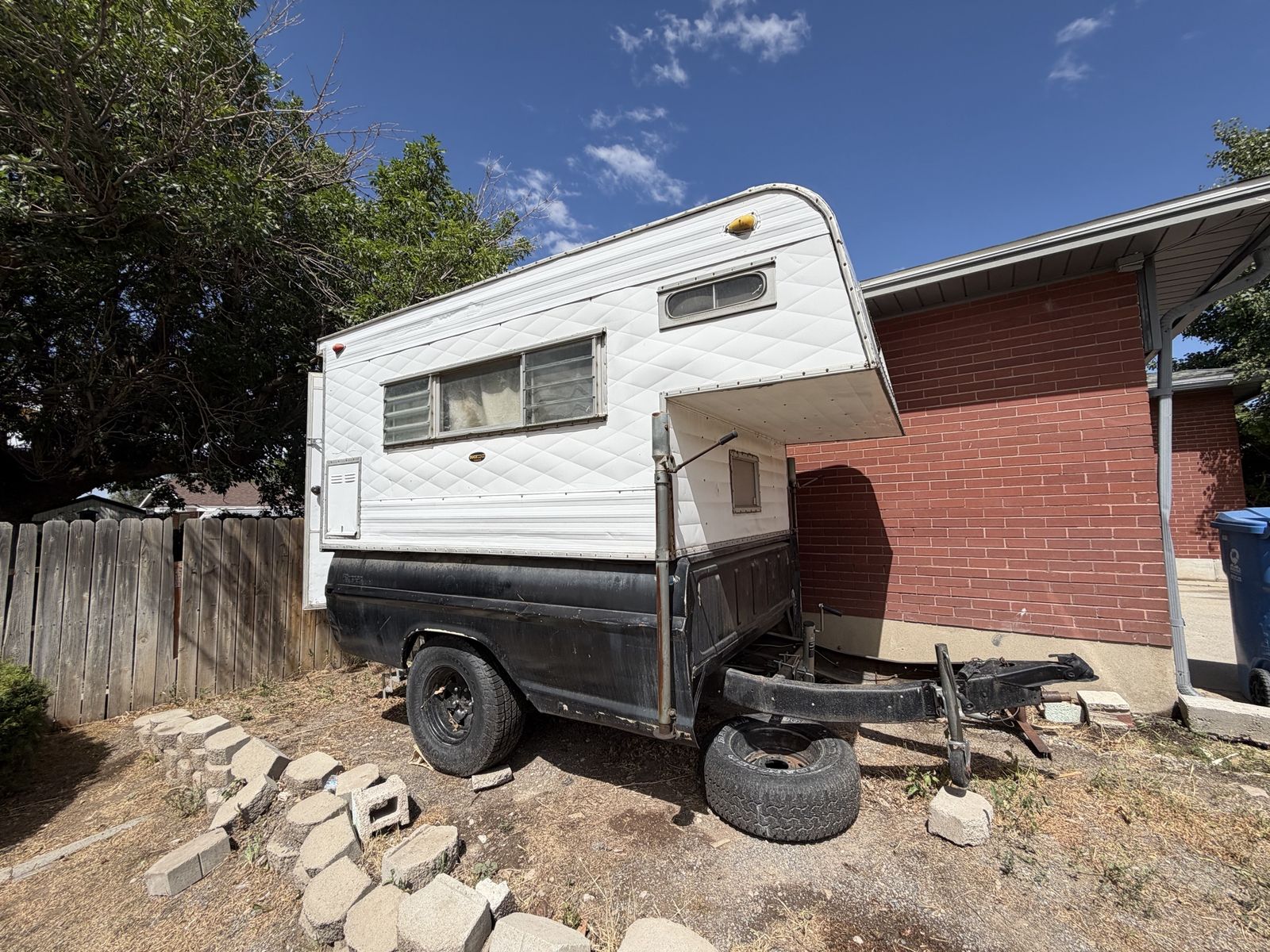 Vintage Truck Bed Camper Trailer Conversion - Project Ready