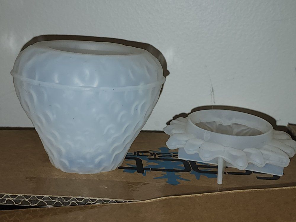Strawberry Silicone Jar and Lid Casting Molds for Resin Crafting