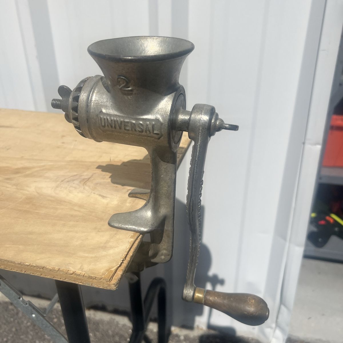 Vintage Universal No. 2 Clamp-On Manual Meat Grinder - L.T. & Co. New Britain, Conn. USA