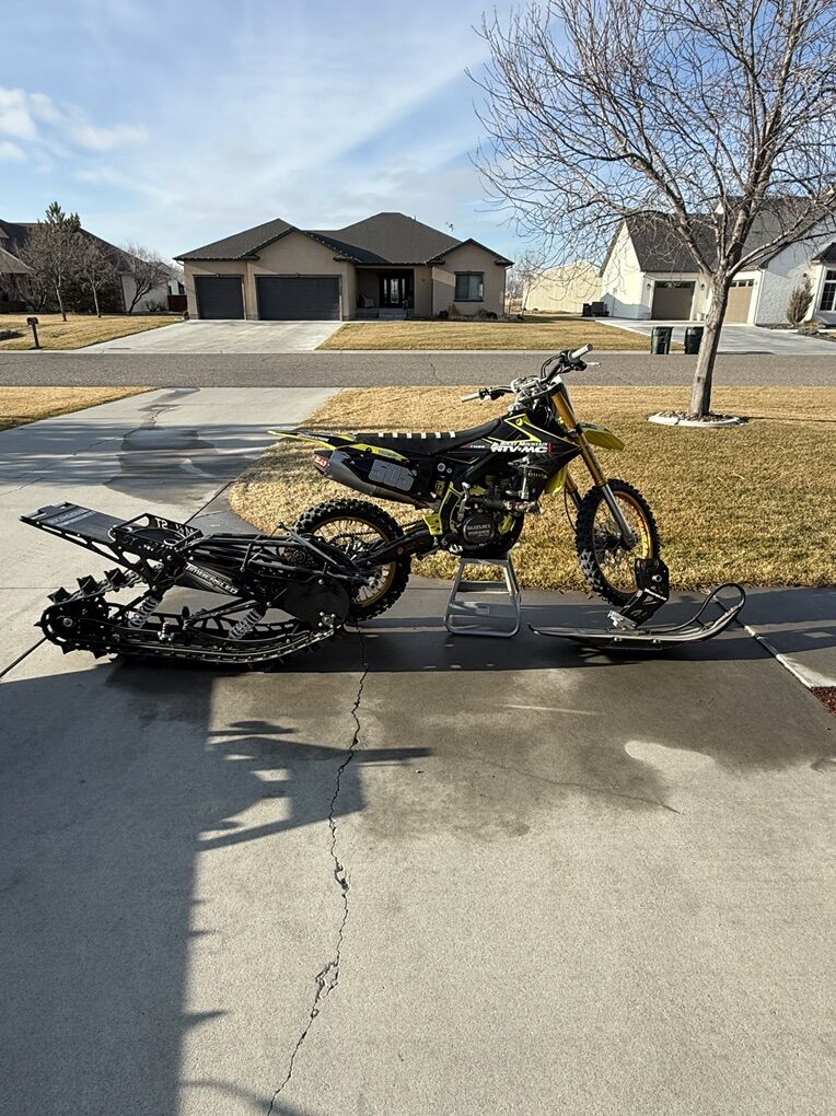 2019 Suzuki RMZ 450 with Timbersled!