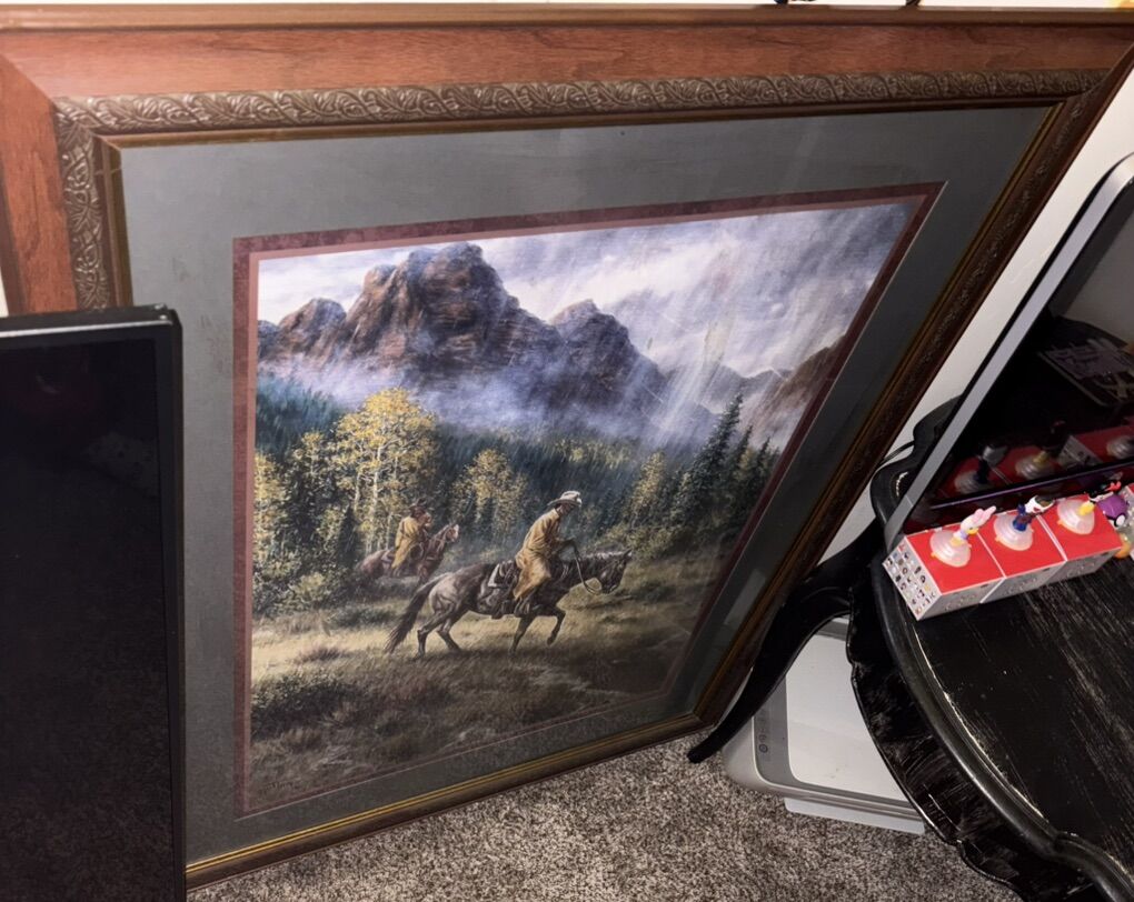 Jack Terry Paintings Rare Edition Ori. Wooden Fram