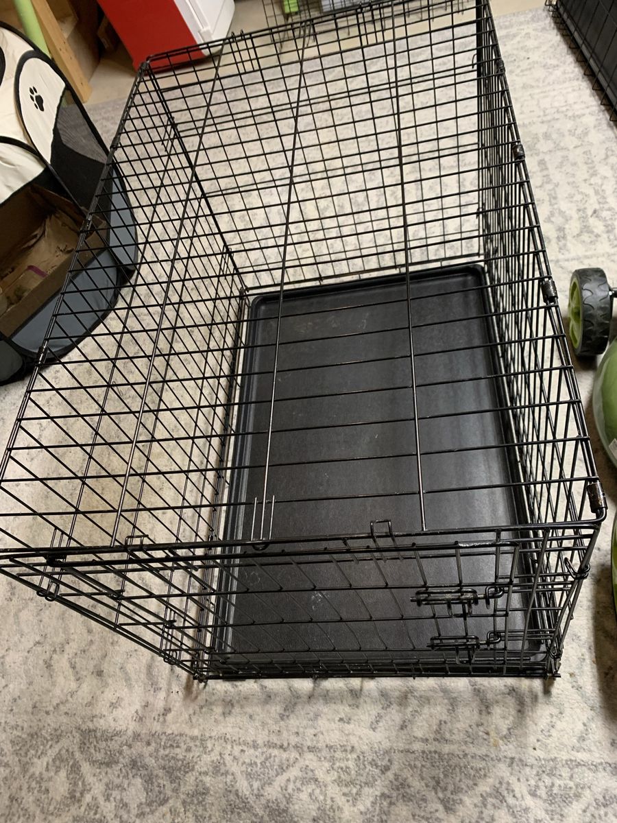 Large dog crate kennel folding wire type 36”