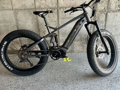 Fat tire full suspension e-bike
