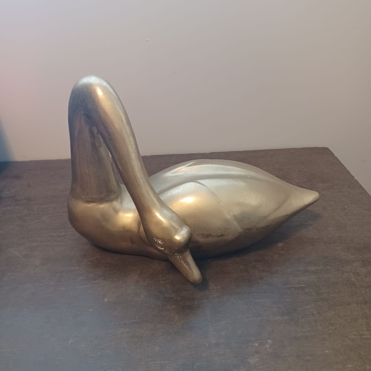 Brass swan