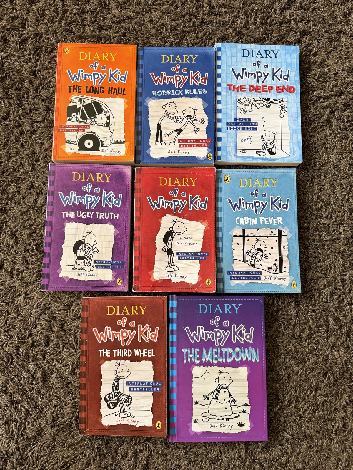 8 Diary of a Wimpy Kid Books