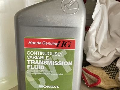 4 quarts of Honda Continuously Variable Transmission Fluid (CVT)
