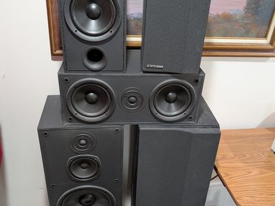 Vintage Mitsubishi Surround Sound System – Complete Matching Set