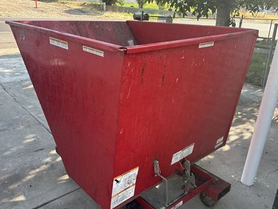 Tilt dump hopper dumpster