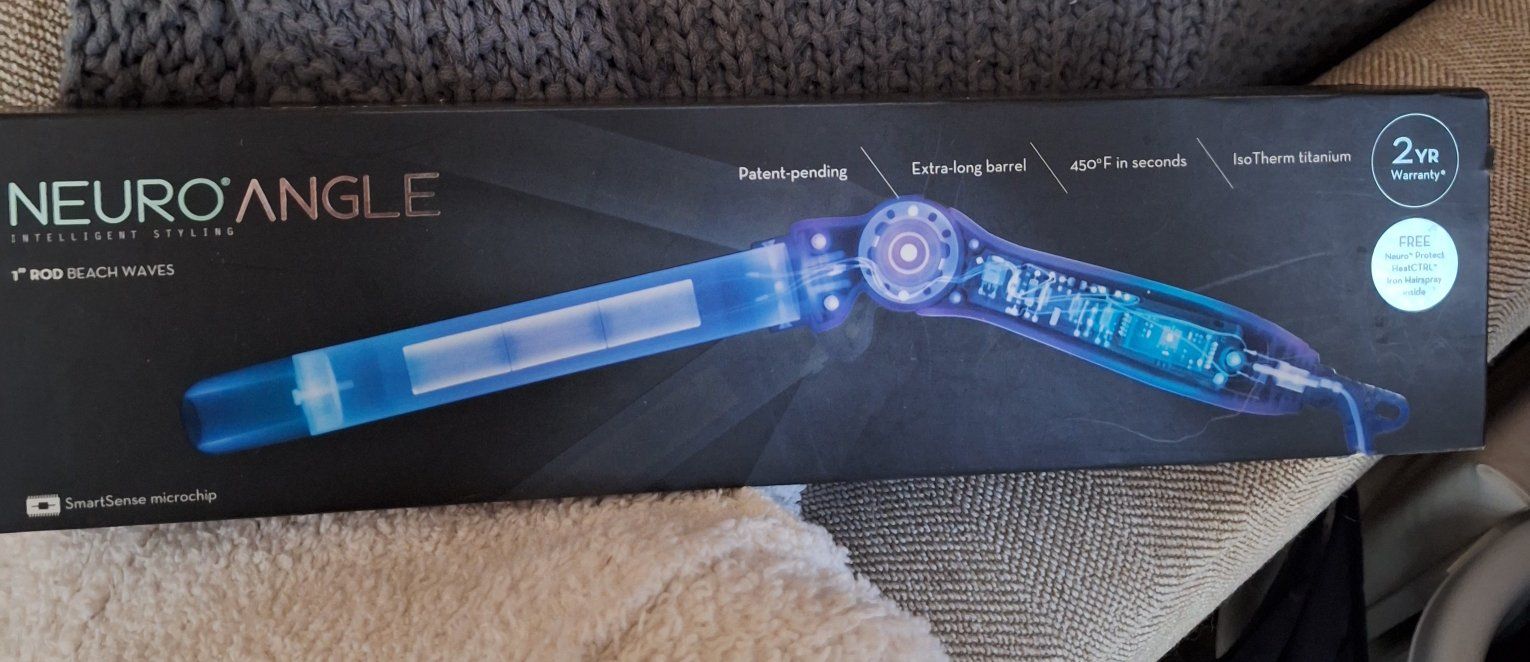 Paul Mitchell Neuro Angle 1" Rod Beach Waves Curling Iron - Titanium, 450°F, SmartSense