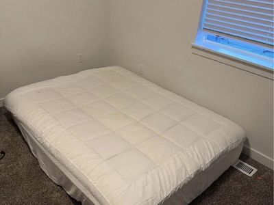 Queen Size Mattress with Mattress Pad - White, Quilted Top