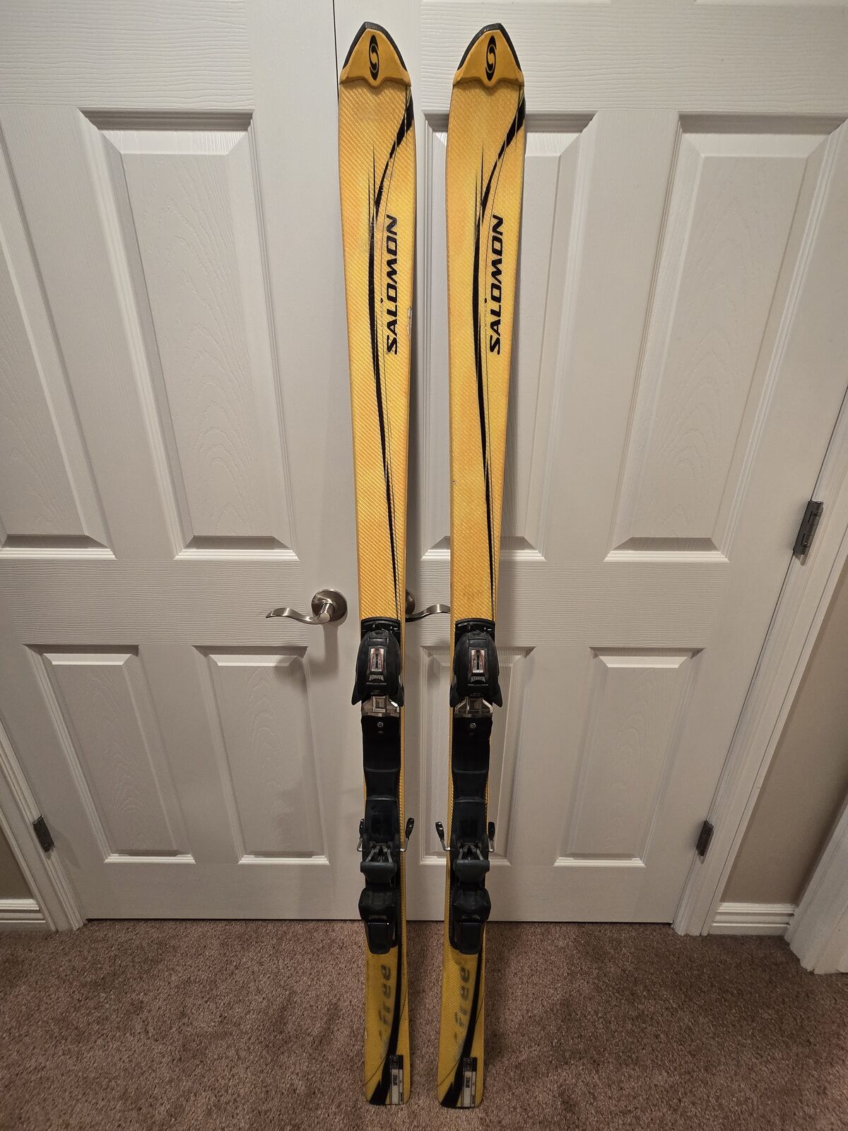 Salomon X-FREE 9 Skis, 174 cm, With Marker FasTrak adjustable bindings
