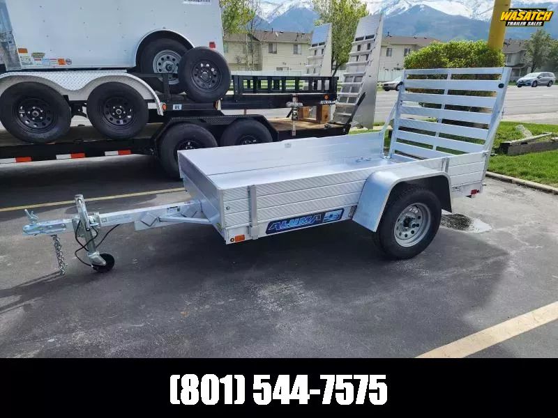 2027 Aluma 548 (4.5X8) ESA 2K with Solid Sides Aluminum Utility Trailer