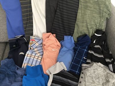 Men's Size XXL Shirt & Polo Lot - Nike, Adidas, Pittsburgh Steelers & More