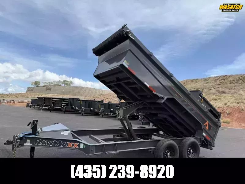 2025 RawMaxx 7X14 14K GDX KNIGHT Dump Trailer